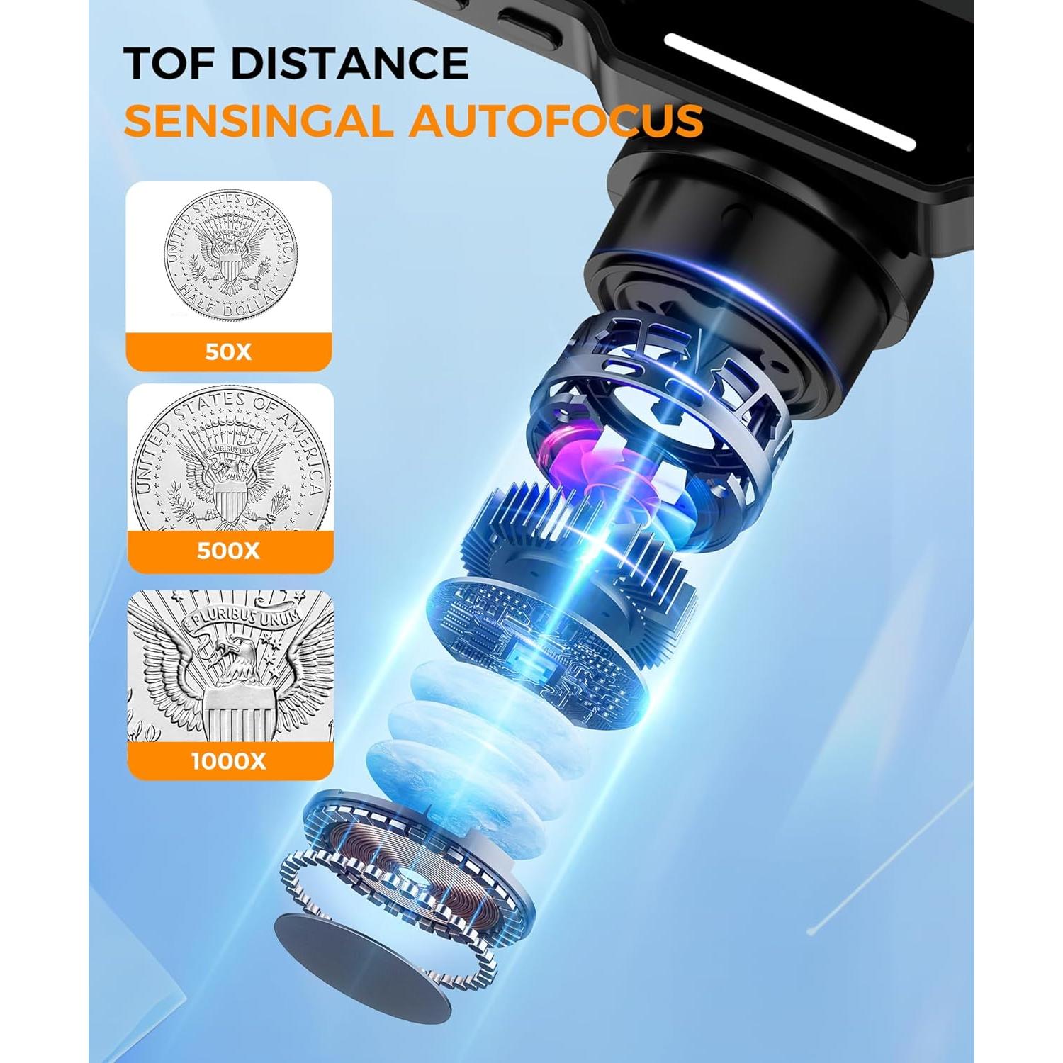 Microscopio Digital LCD 4.3" PalliPartners 10MP 1000X USB