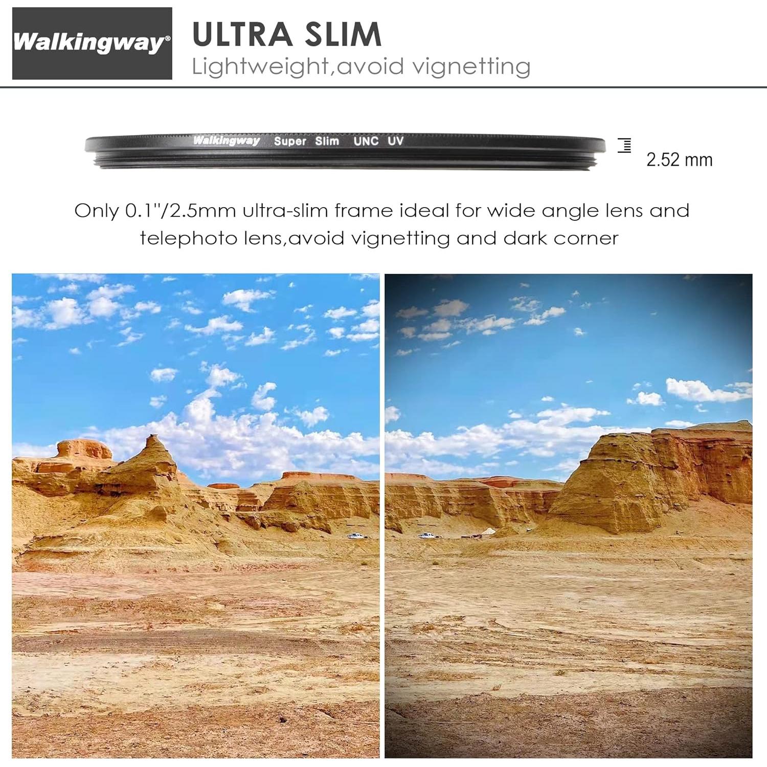 Filtro UV 49mm Walking Way 32 capas protección lente