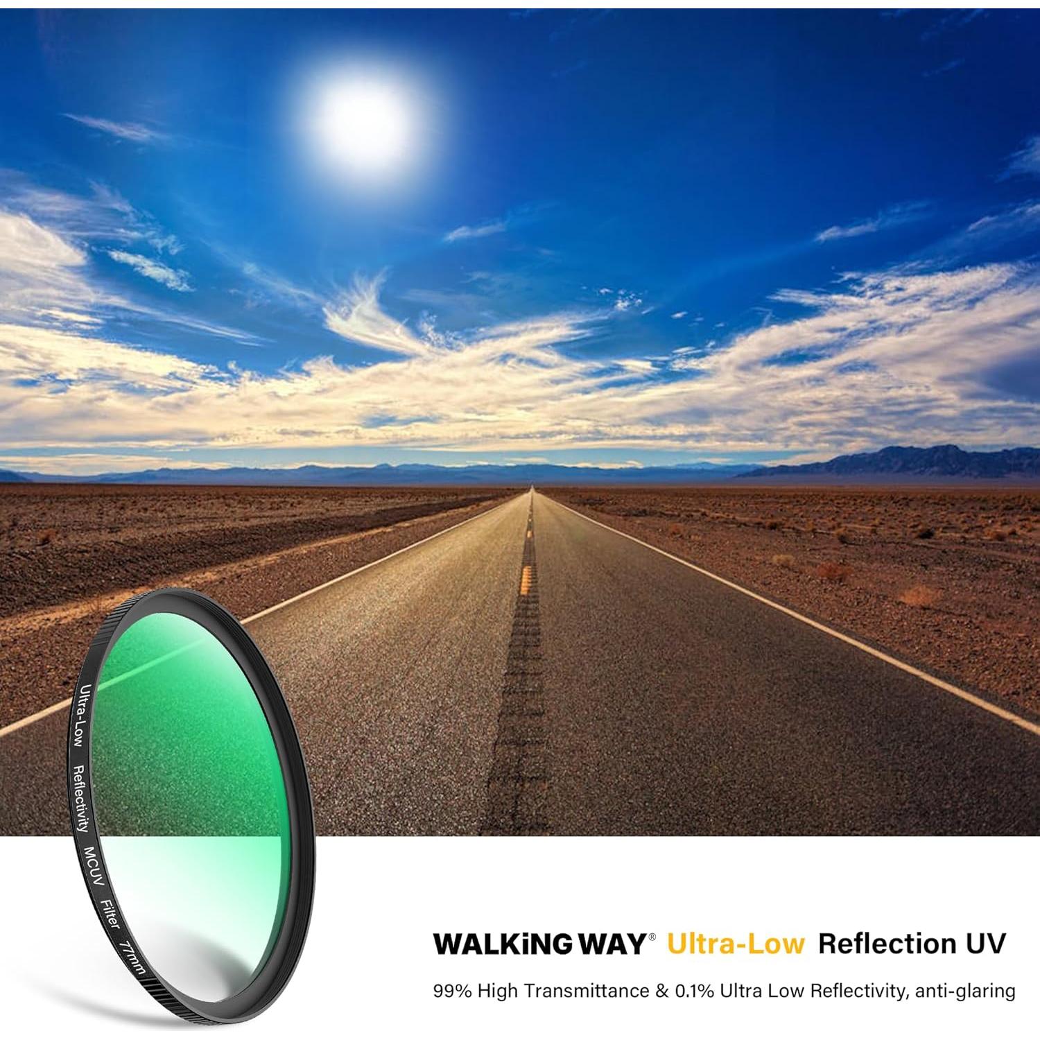 Filtro UV 49mm Walking Way, 28 capas, ultra delgado, HD