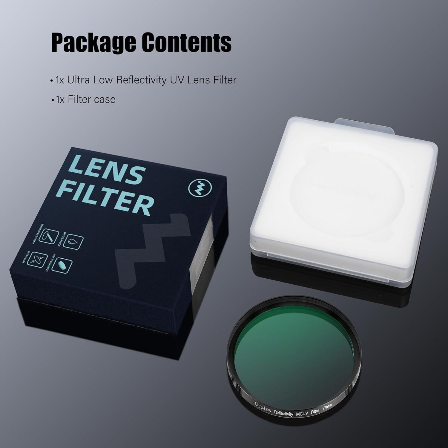 Filtro UV 49mm Walking Way, 28 capas, ultra delgado, HD