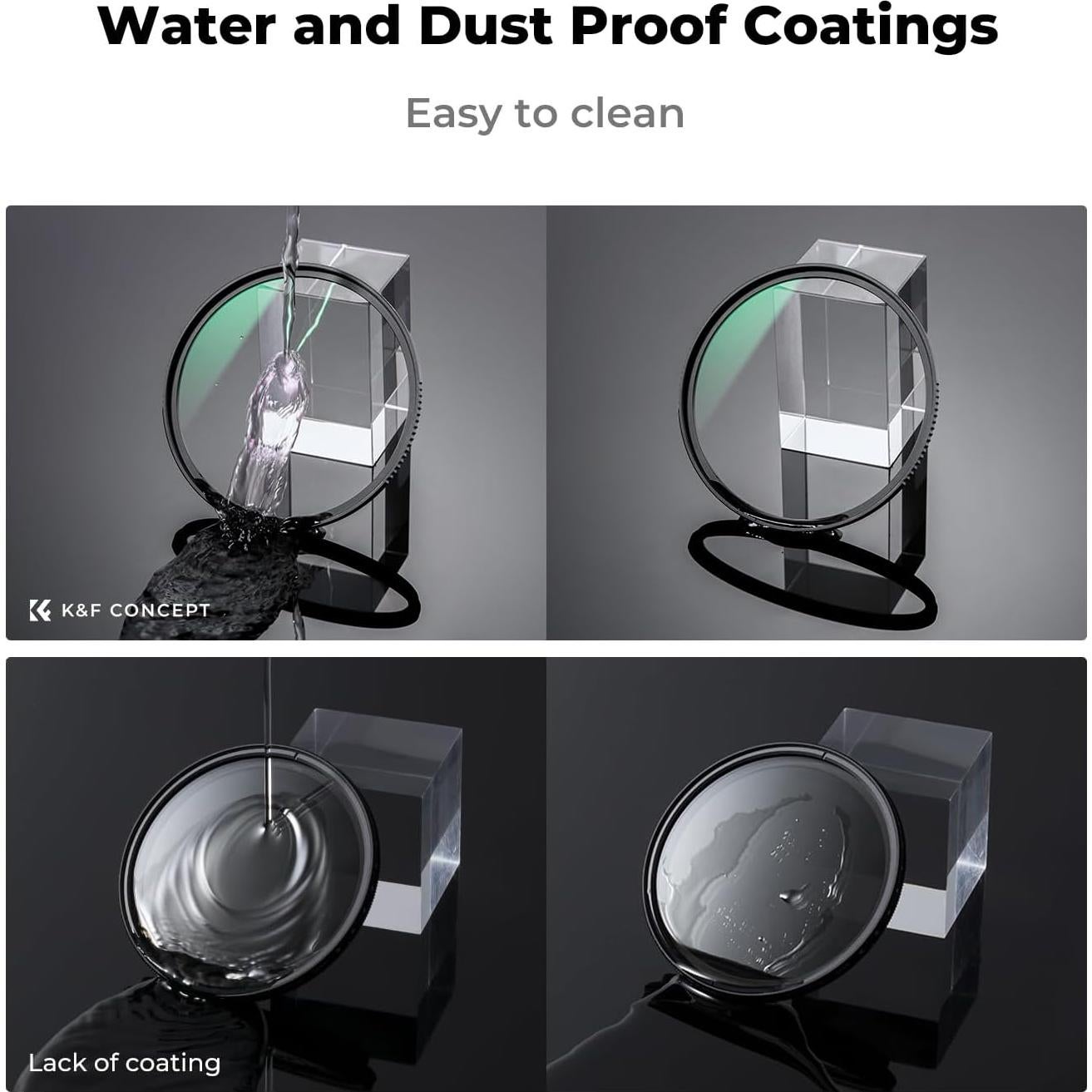 Filtro Polarizador Circular K&F Concept 77mm + Filtro UV MC