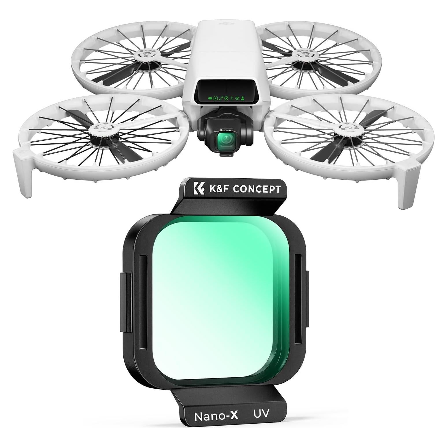 Filtro UV K&F Concept para DJI Flip - Vidrio Óptico HD 28 Capas