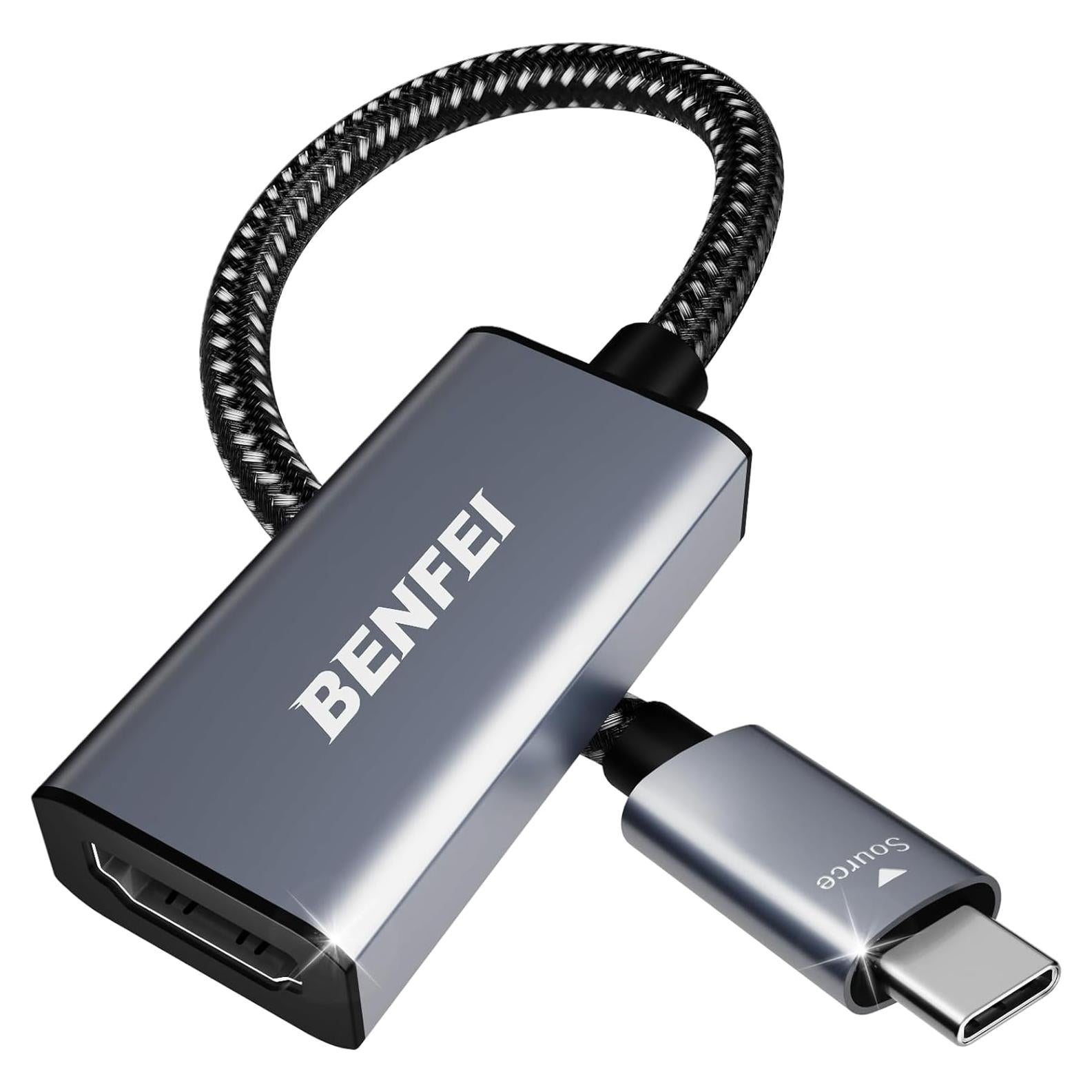 Adaptador BENFEI USB-C a HDMI 4K 60Hz Compatible iPhone 15
