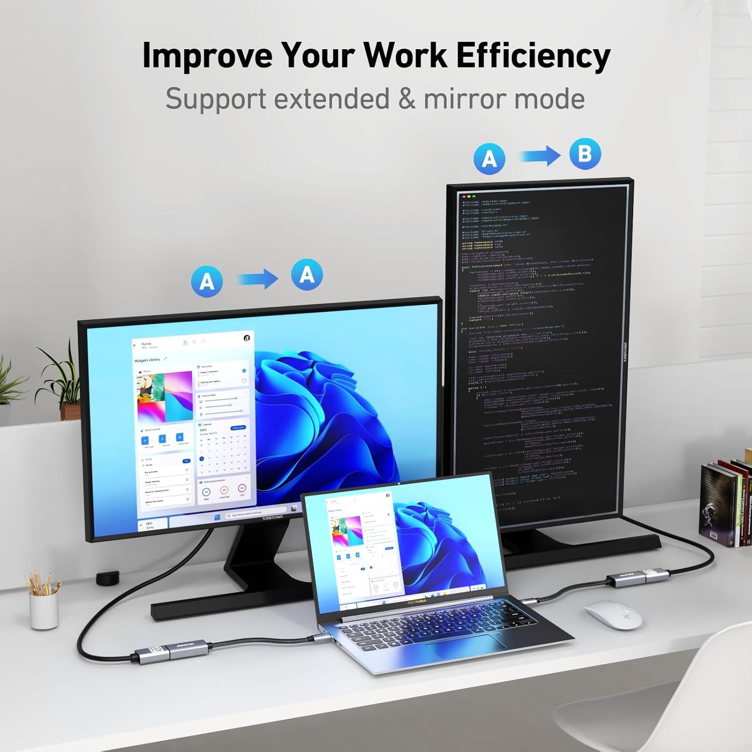 Adaptador BENFEI USB-C a HDMI 4K 60Hz Compatible iPhone 15