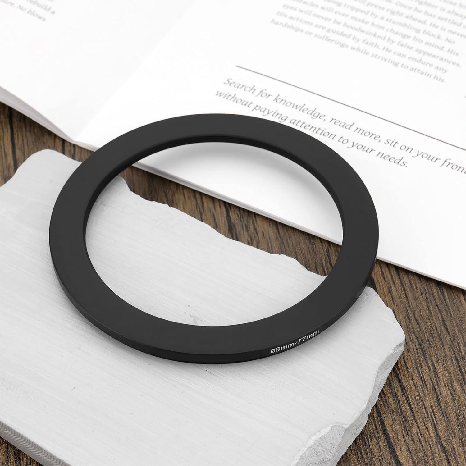 Anillo Adaptador de Filtro YINETTECH 95mm a 77mm + Paño