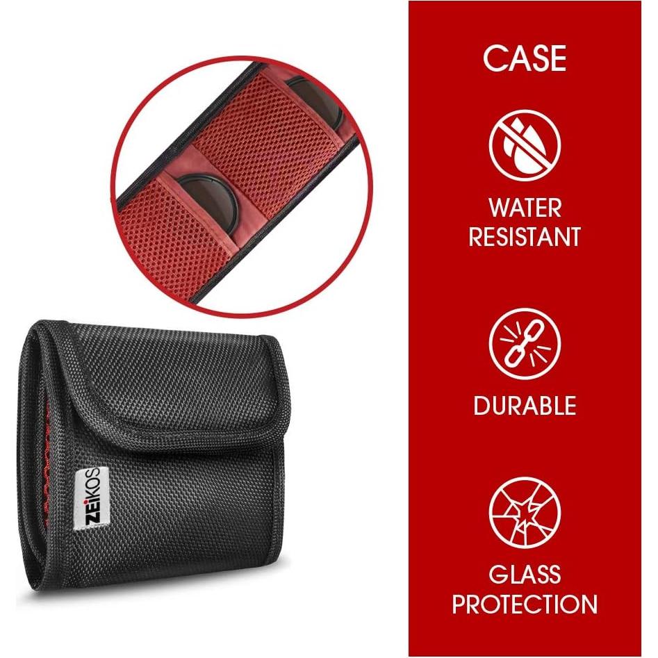 Kit de Filtros de 52mm Zeikos ZE-FLK52 UV-CPL-FLD 3 Piezas