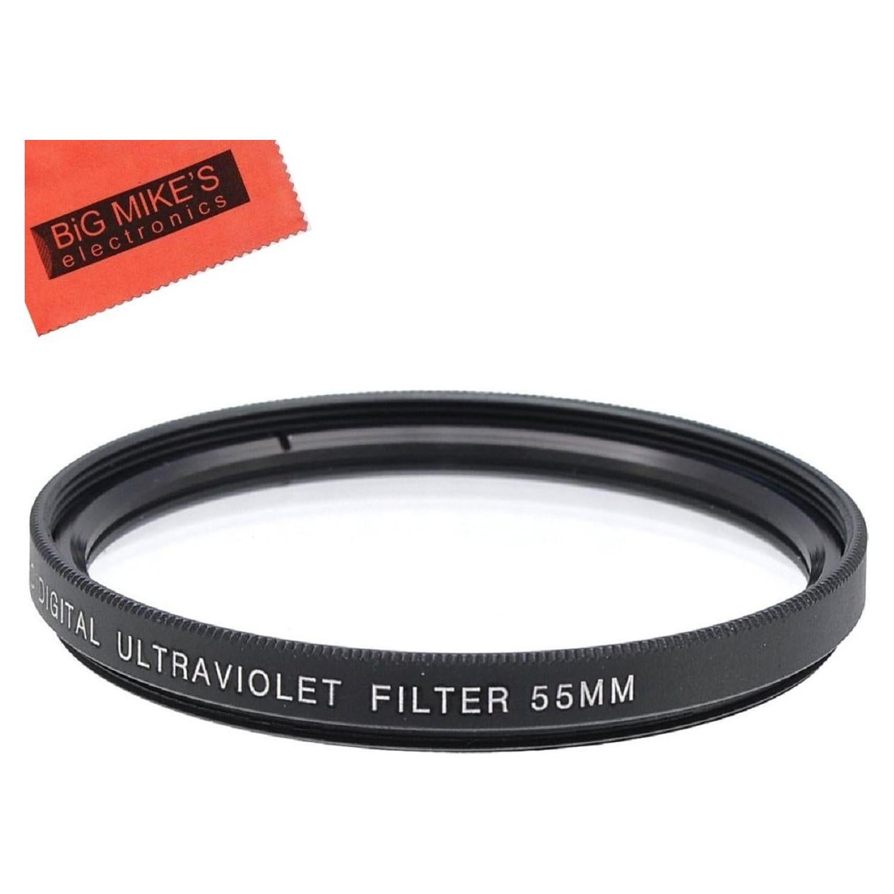 Filtro UV 55mm Big Mike's para Cámaras D3400 y D5600