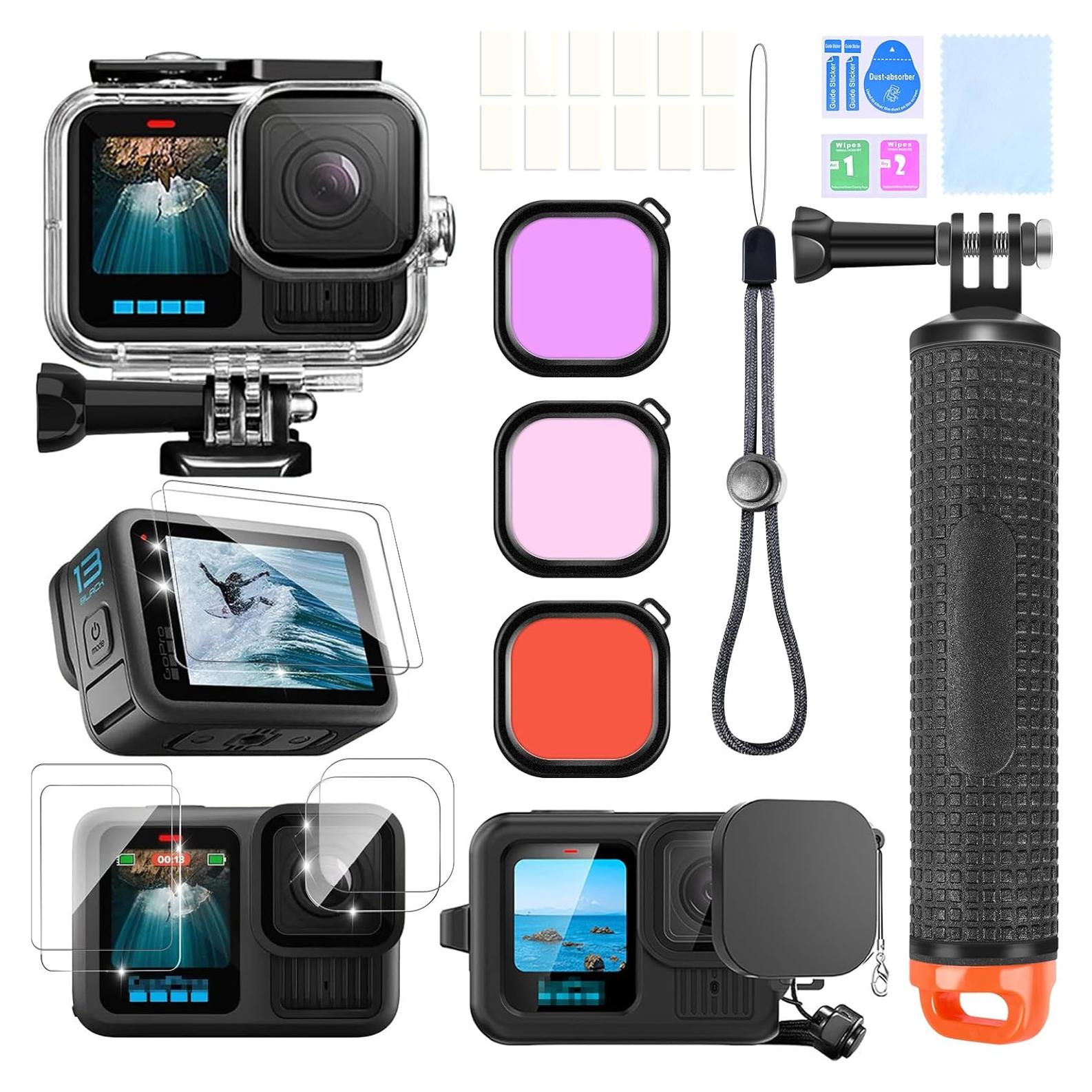 Kit de Accesorios para Gopro Hero 13 - Funda Impermeable y Filtros
