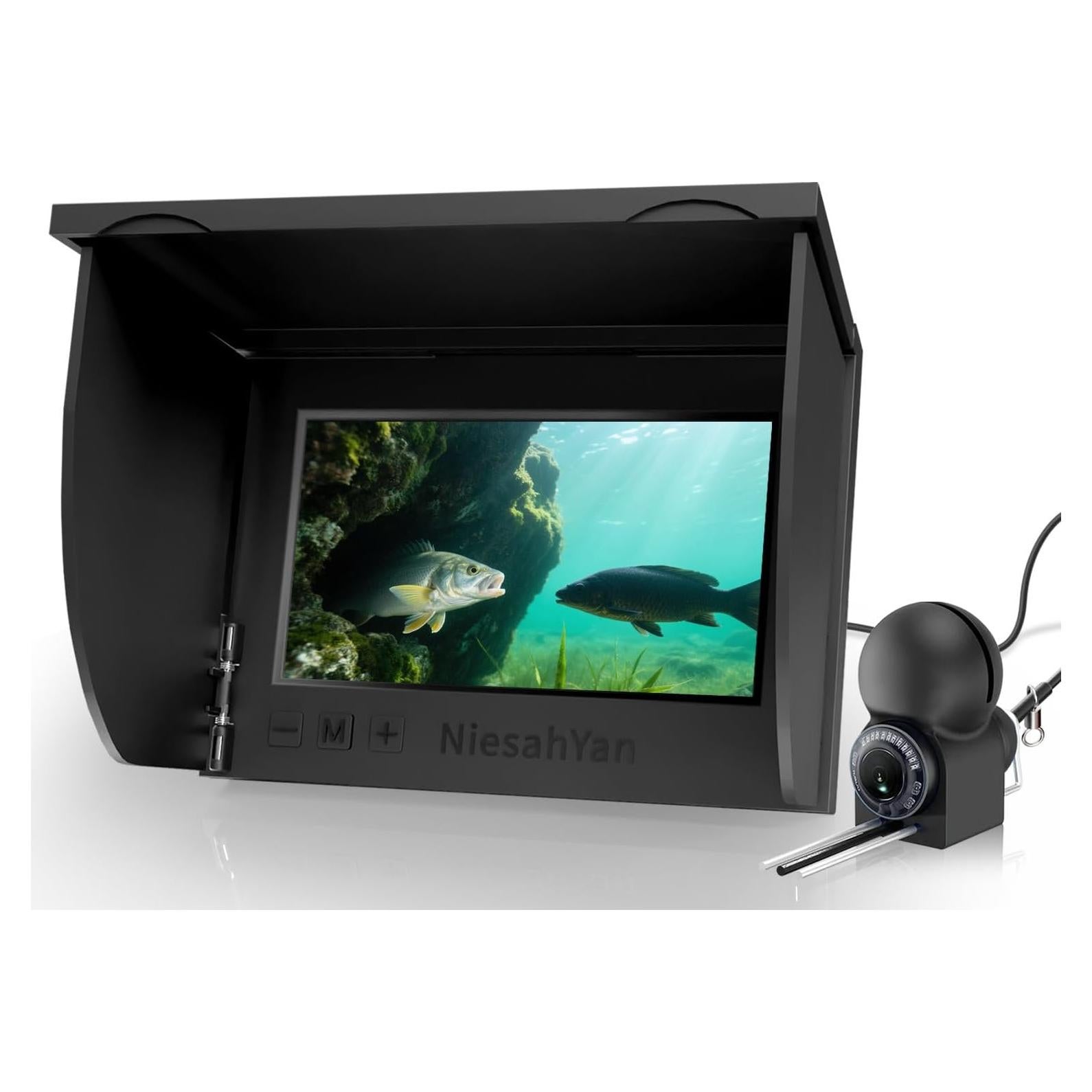 Cámara de pesca submarina NiesahYan HD 5" con luz IR