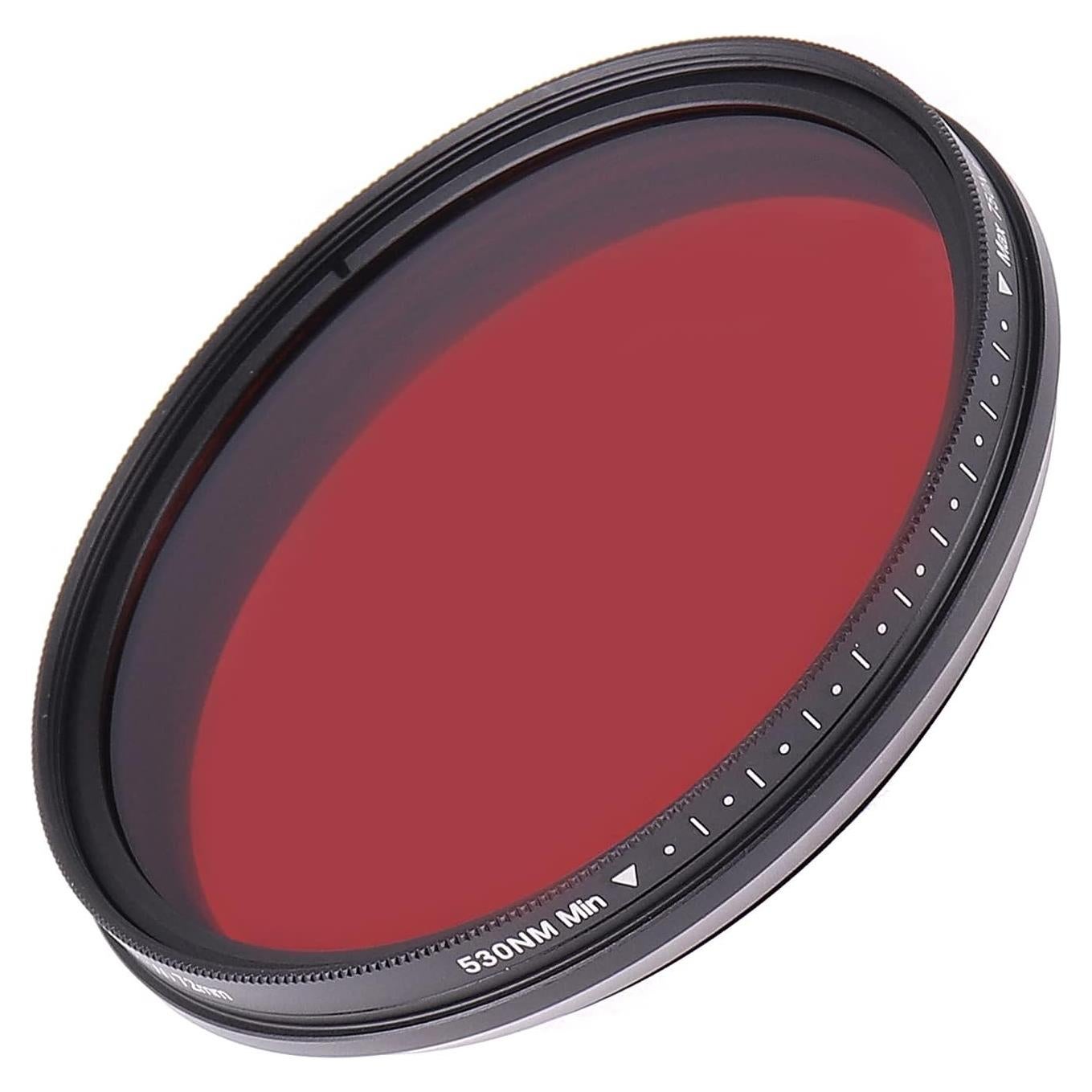 Filtro Infrarrojo Ajustable 58 mm Hersmay para Cámaras DSLR