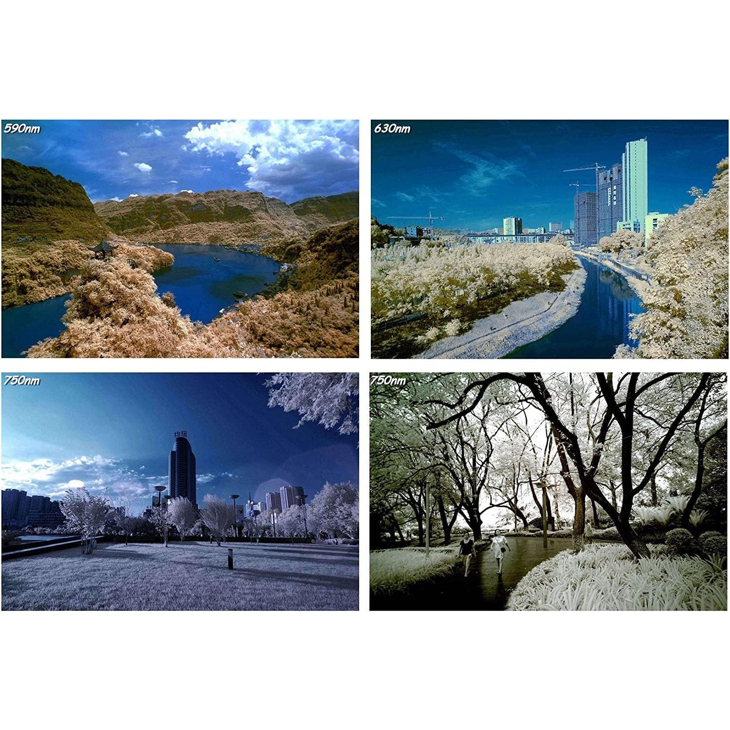 Filtro Infrarrojo Ajustable 58 mm Hersmay para Cámaras DSLR