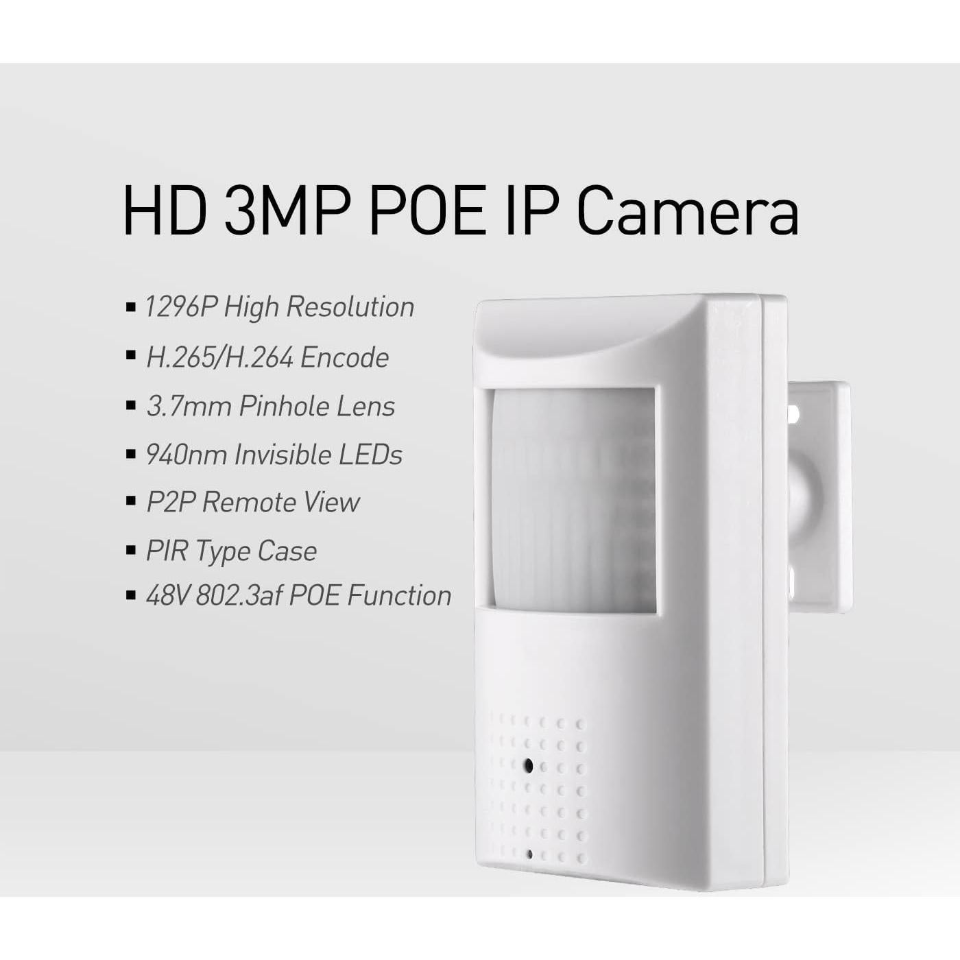 Cámara IP REVOTECH 3MP POE con Visión Nocturna y Alarma