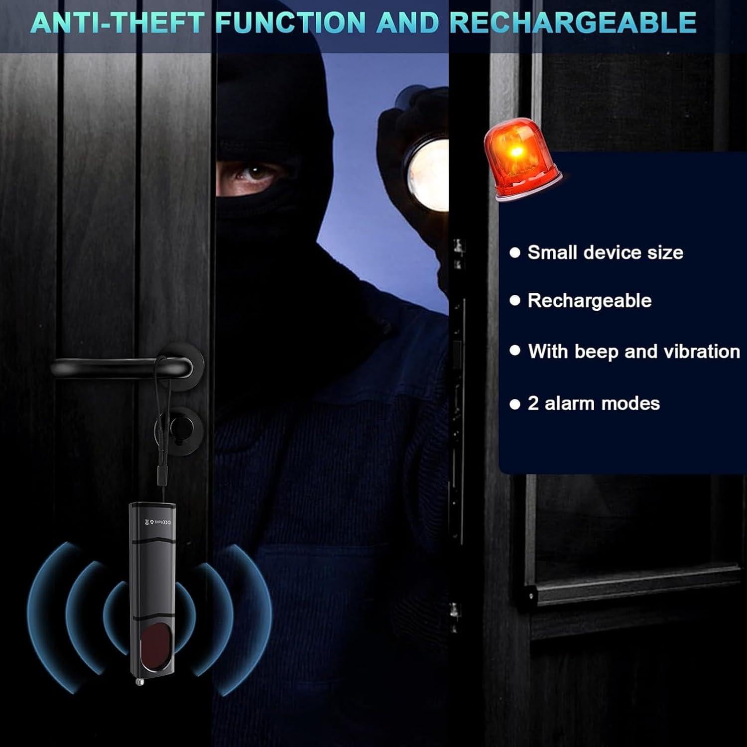 Detector de cámaras ocultas QEBAJI portátil recargable 30m