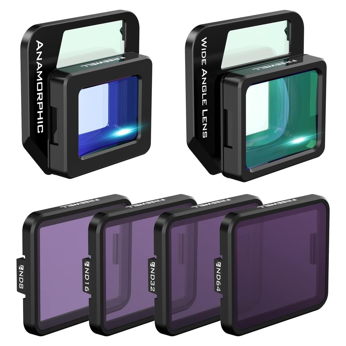 Lente Gran Angular y Anamórfico Freewell FW-MC3-ANMWAND con Filtros ND