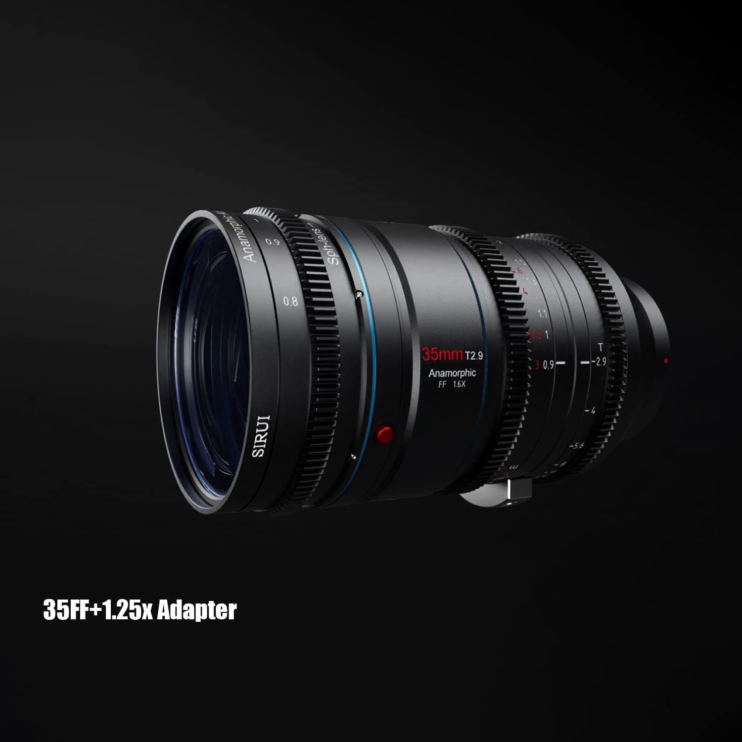Lente Anamórfica SIRUI 35mm T2.9 1.6x con Adaptador 1.25x