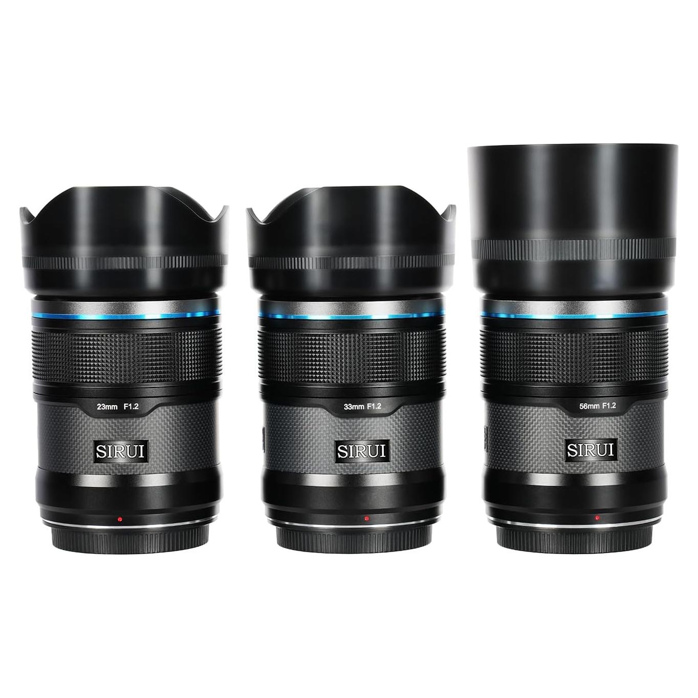 Kit de 3 Lentes Autofocus SIRUI Sniper f/1.2 Montura E Negro