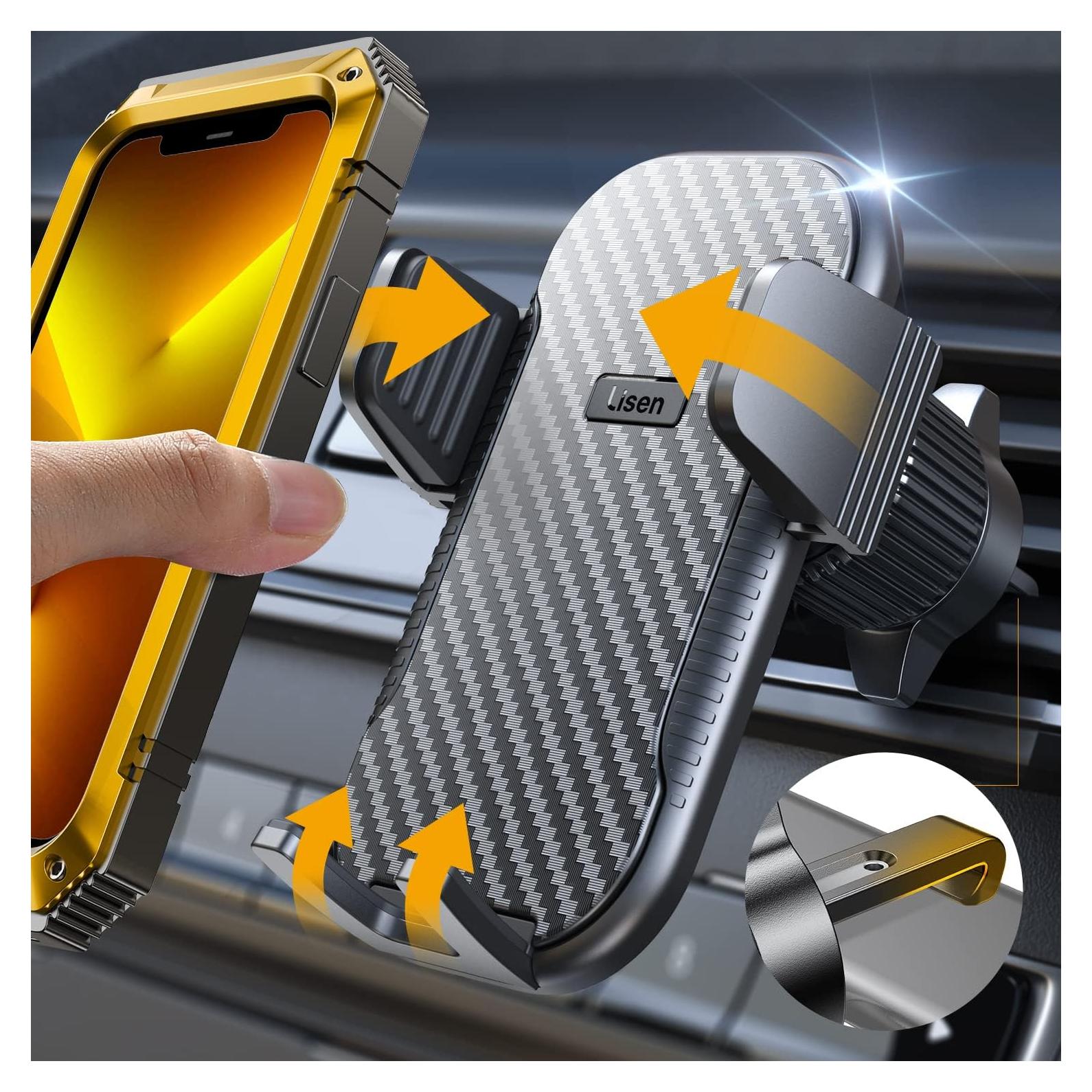 Soporte para Teléfono en Auto LISEN 2024 con Clip de Metal