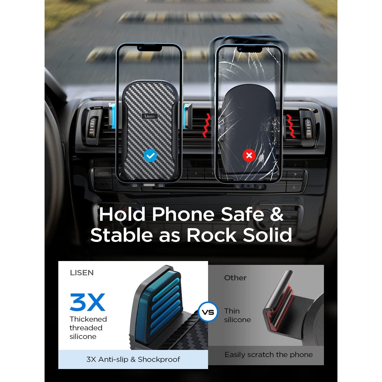 Soporte para Teléfono en Auto LISEN 2024 con Clip de Metal