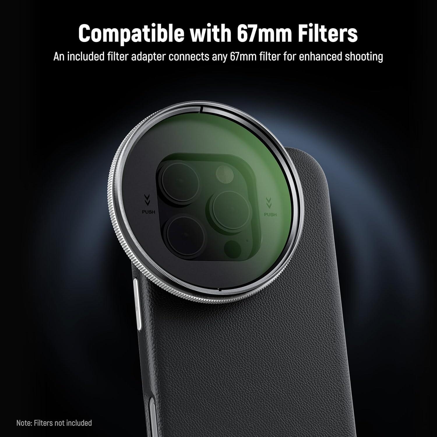 Funda protectora Neewer para iPhone 16 Pro, TPU/PC, MagSafe