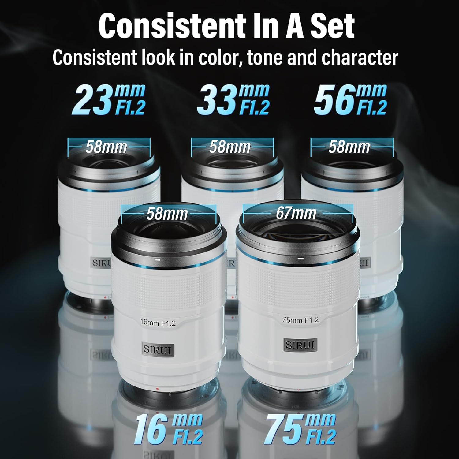 Lente Autofocus SIRUI Sniper 16mm f/1.2 Montura Z Blanca