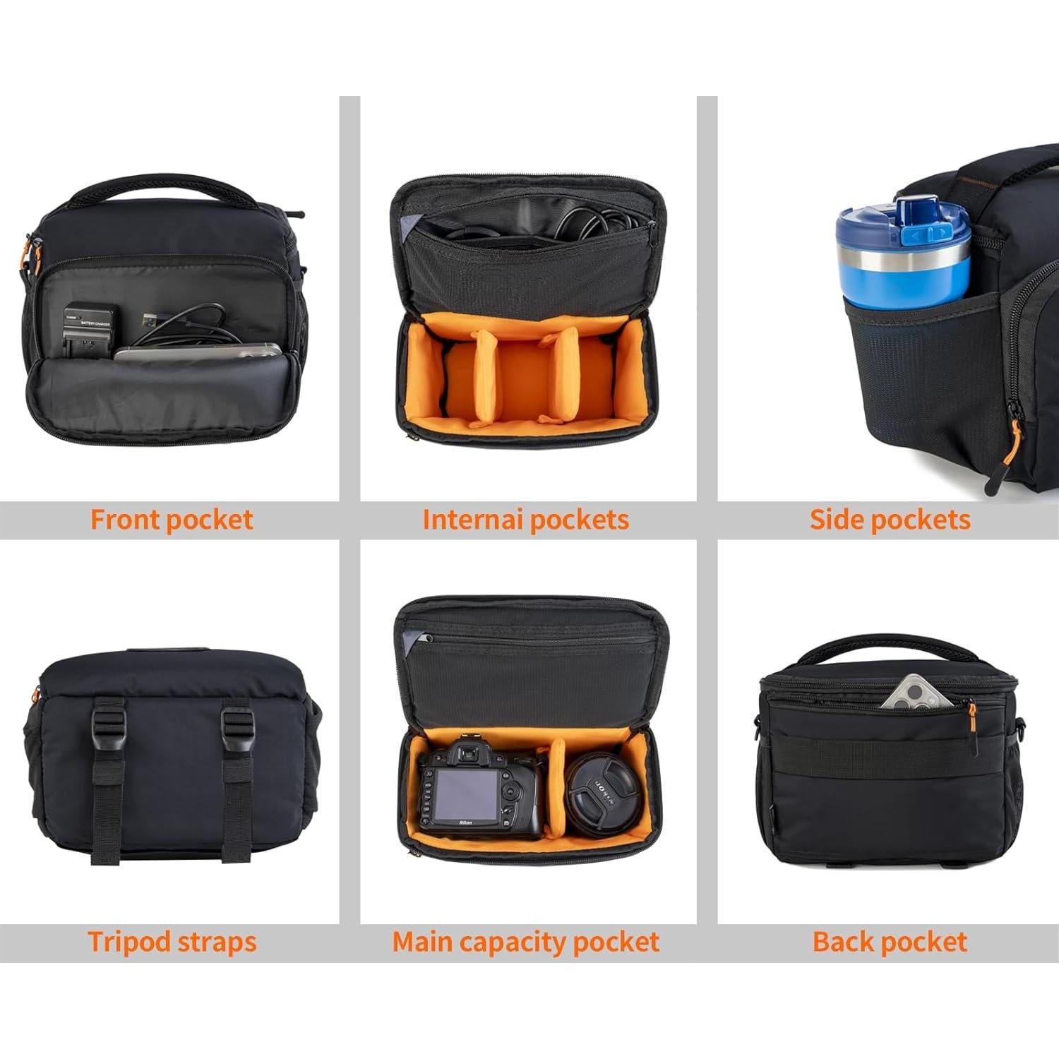 Bolsa para cámara Vogano TWTB-81361A-12 impermeable 25.4x15.2x20.3cm