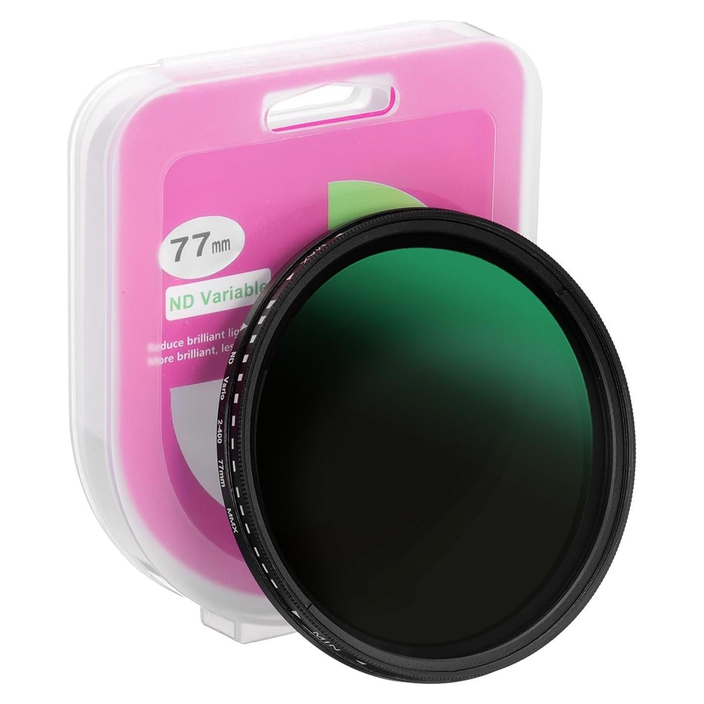 Filtro ND Variable PATIKIL 77mm Densidad Neutra Ajustable