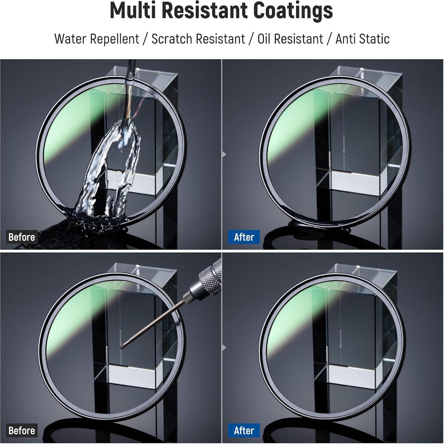 Filtro CPL 58mm NEEWER + Filtro Difusión Negra 1/4