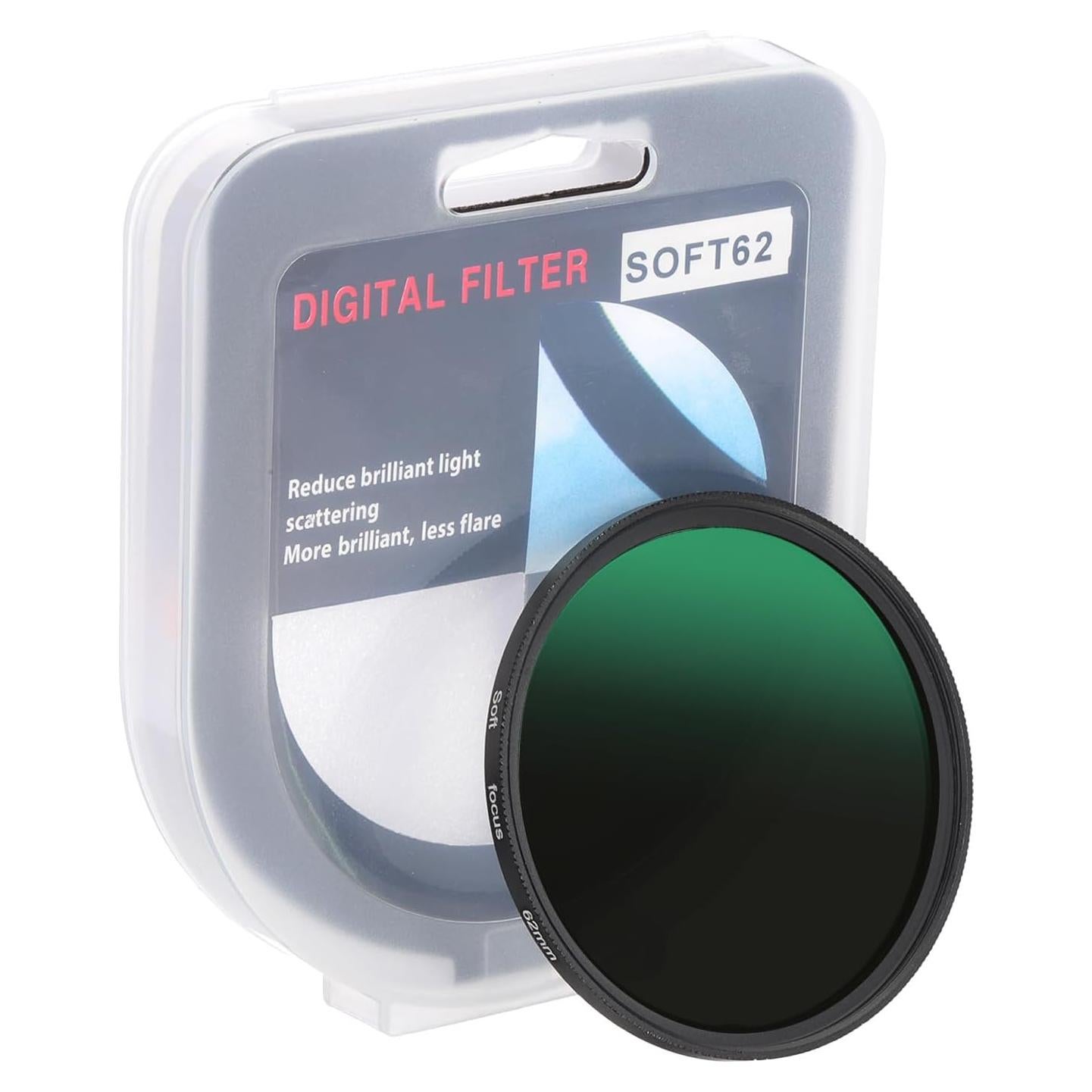 Filtro de Niebla PATIKIL 62mm Vidrio Óptico para Fotografía