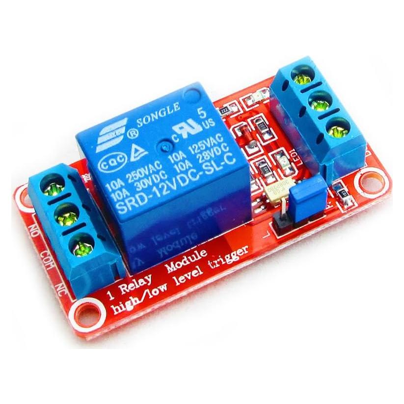 Módulo de Relé 12V 1 Canal HiLetgo con Aislamiento Optoacoplador