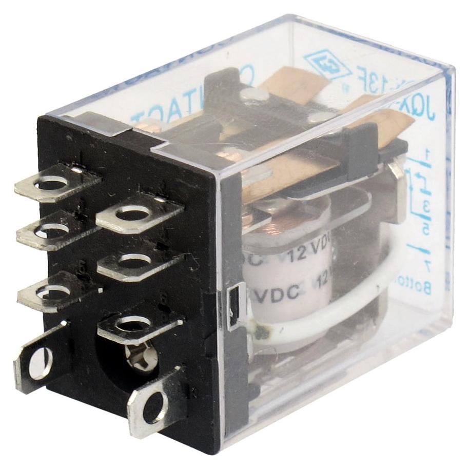 Relé Electromagnético Uxcell JQX-13F 12V 8 Pines DPDT