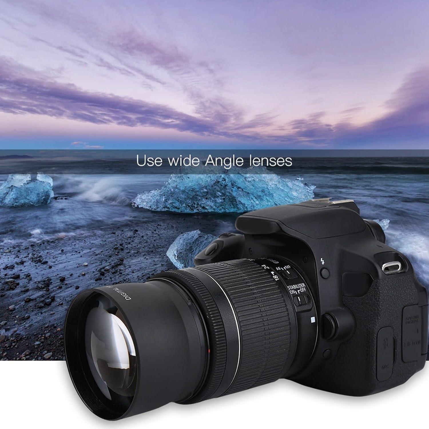 Lente Gran Angular 0.45X 52mm Agatige para DSLR y Digitales