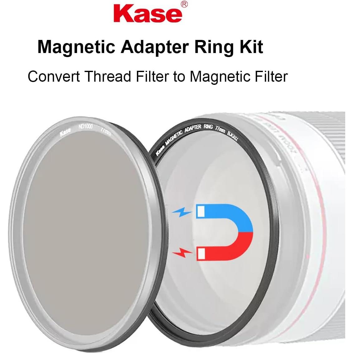 Kase Kit Adaptador Magnético 58mm para Filtros de Cámara