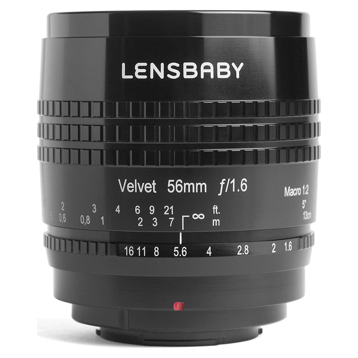 Lente Velvet 56mm f/1.6 Lensbaby para Nikon Z - Macro 1:2