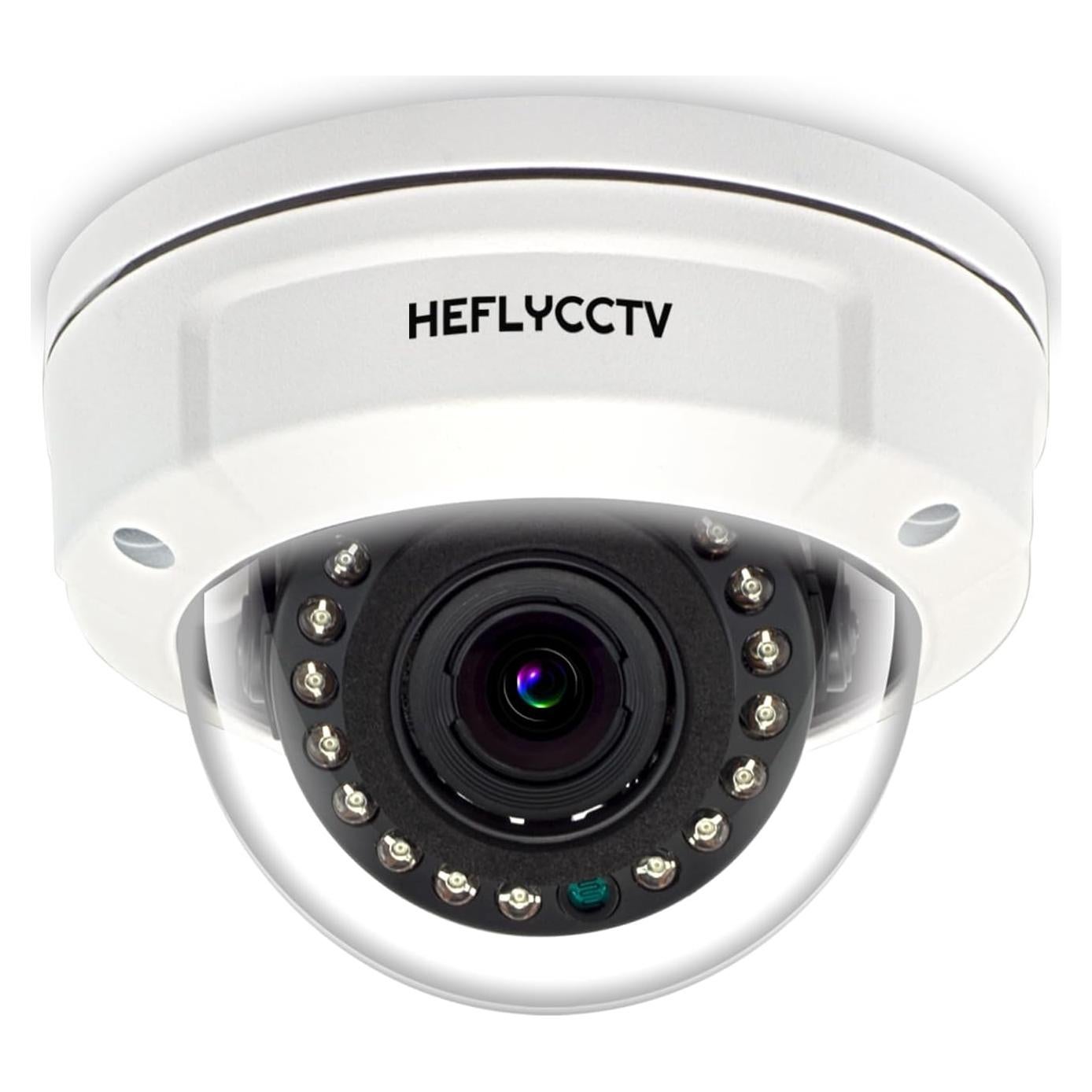 Cámara de Seguridad Dome 1080P HEFLYCCTV 2MP Varifocal
