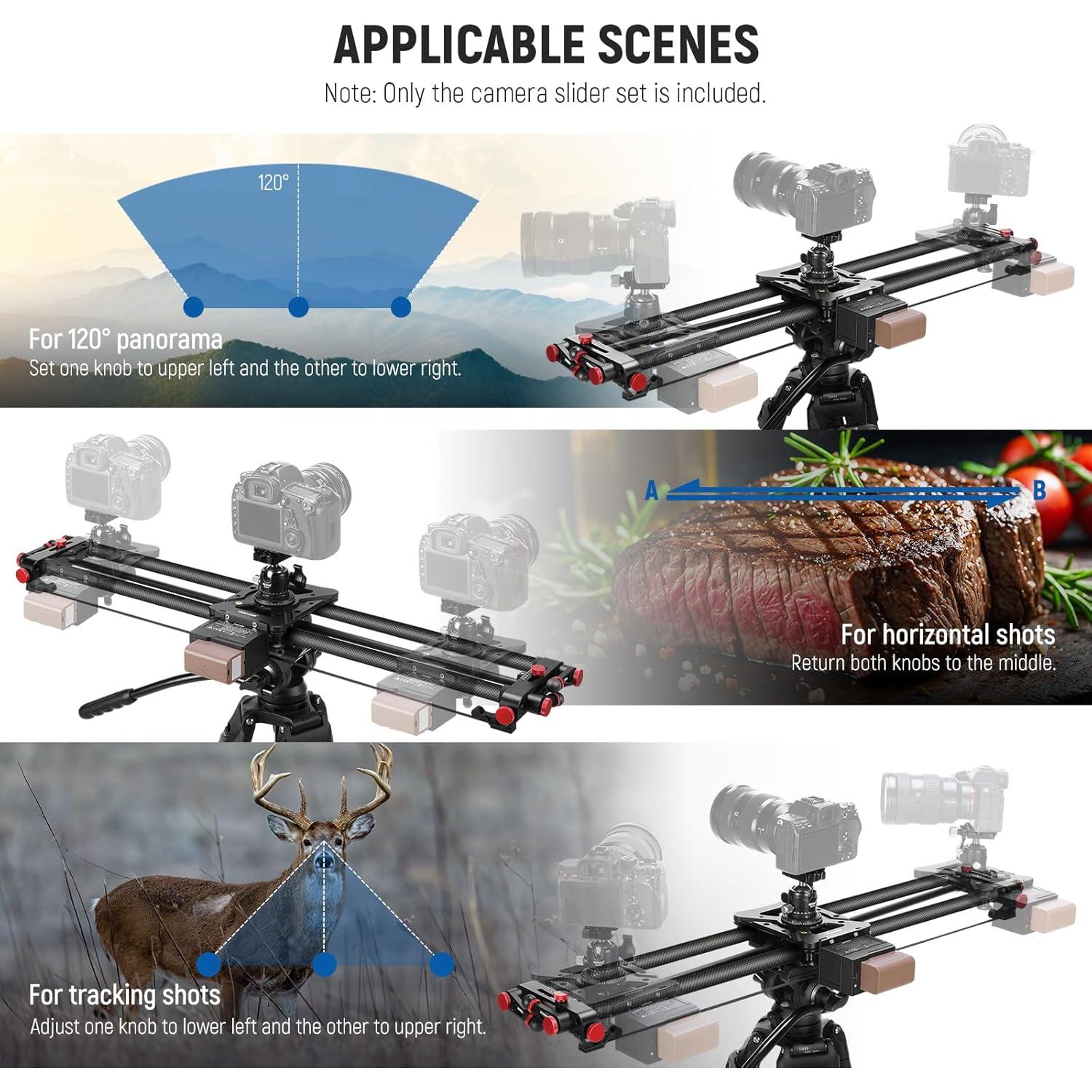 Deslizador de Cámara Motorizado NEEWER ER1-80 80cm