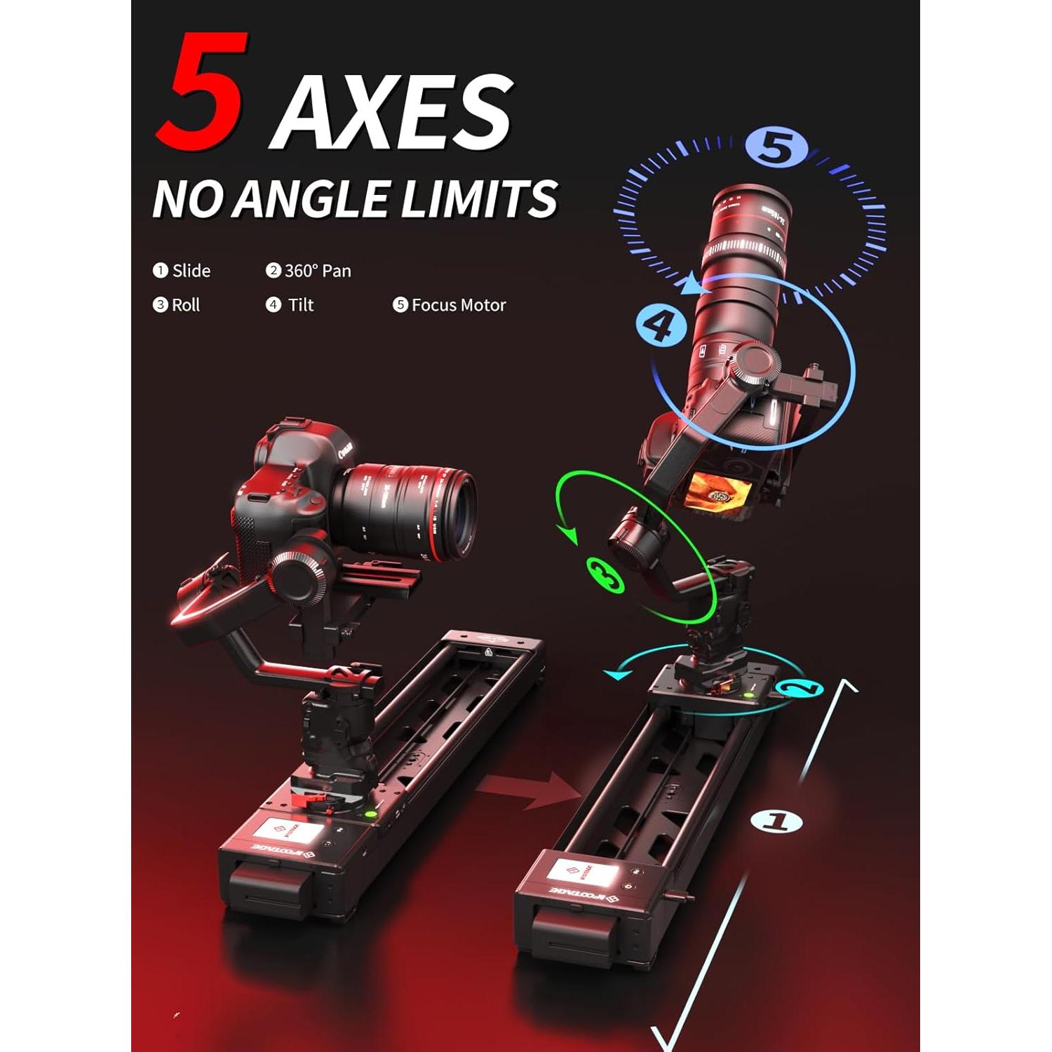 Deslizador de Cámara Motorizado IFOOTAGE Shark Nano II 66cm