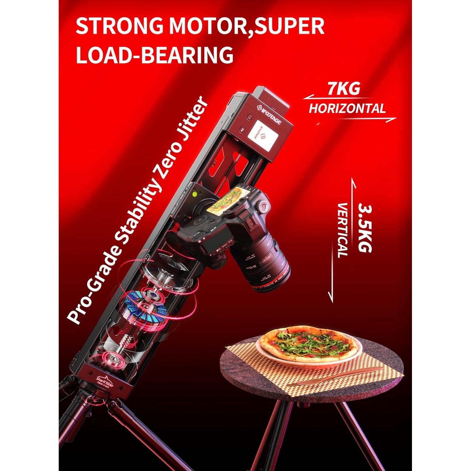 Deslizador de Cámara Motorizado IFOOTAGE Shark Nano II 66cm