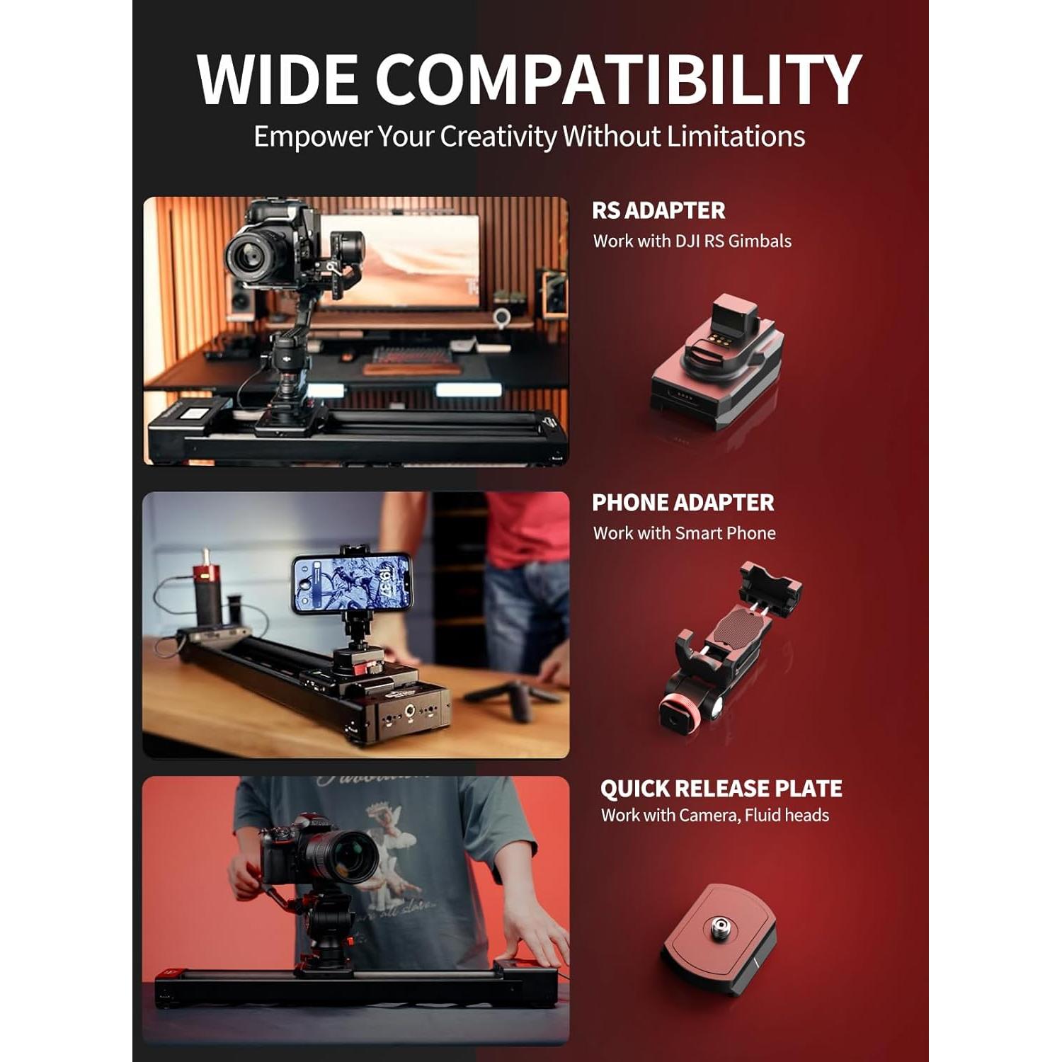 Deslizador de Cámara Motorizado IFOOTAGE Shark Nano II 66cm