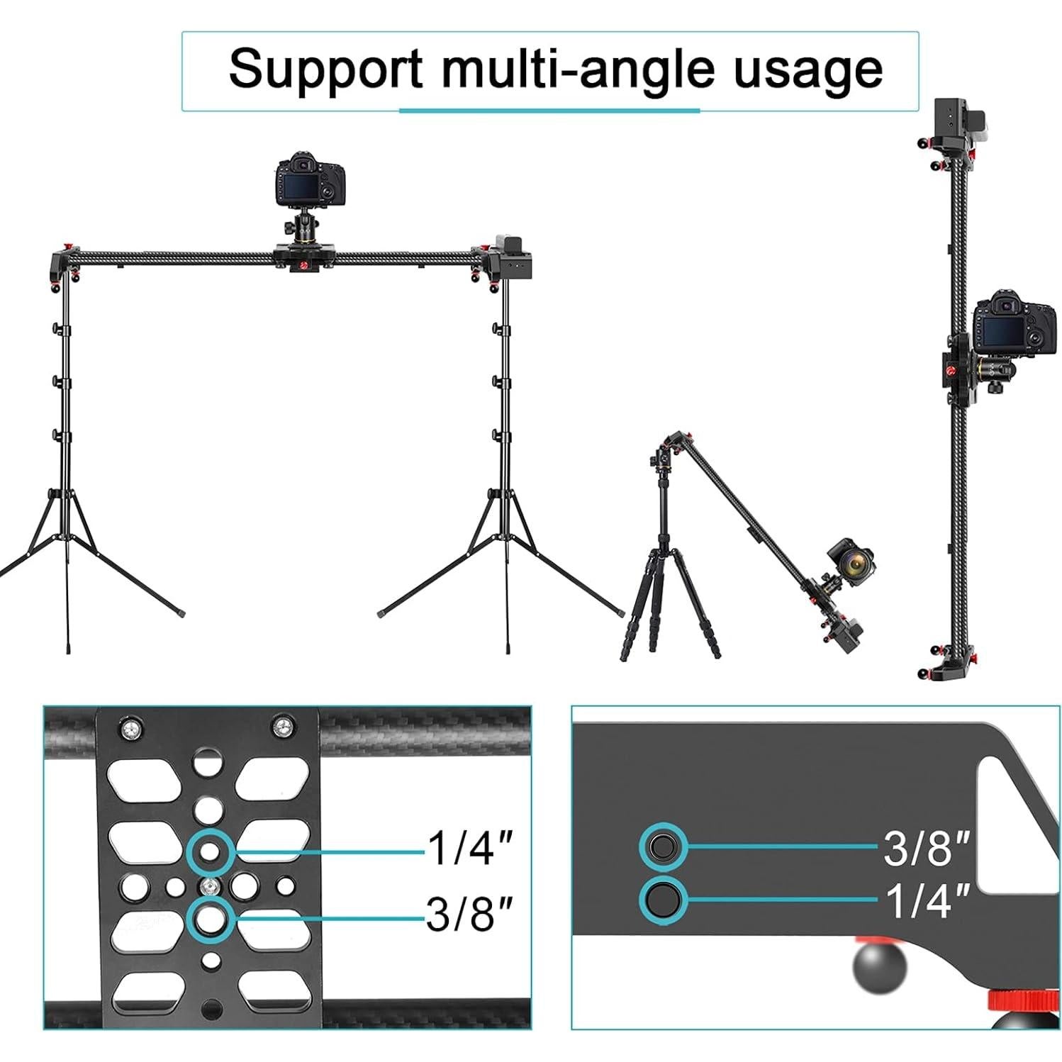 Deslizador de Cámara Motorizado GVM 120cm con Control APP