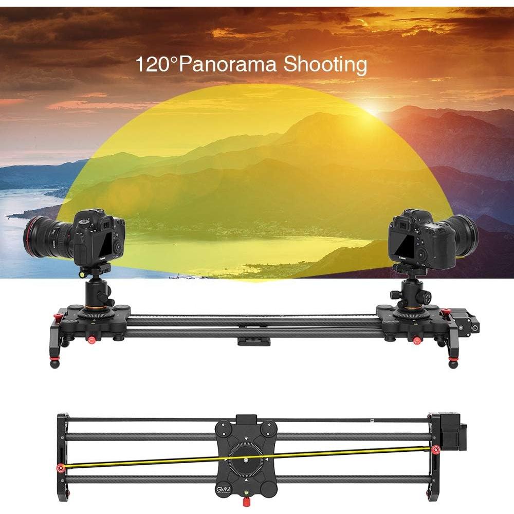 Deslizador de cámara motorizado GVM 80cm fibra de carbono
