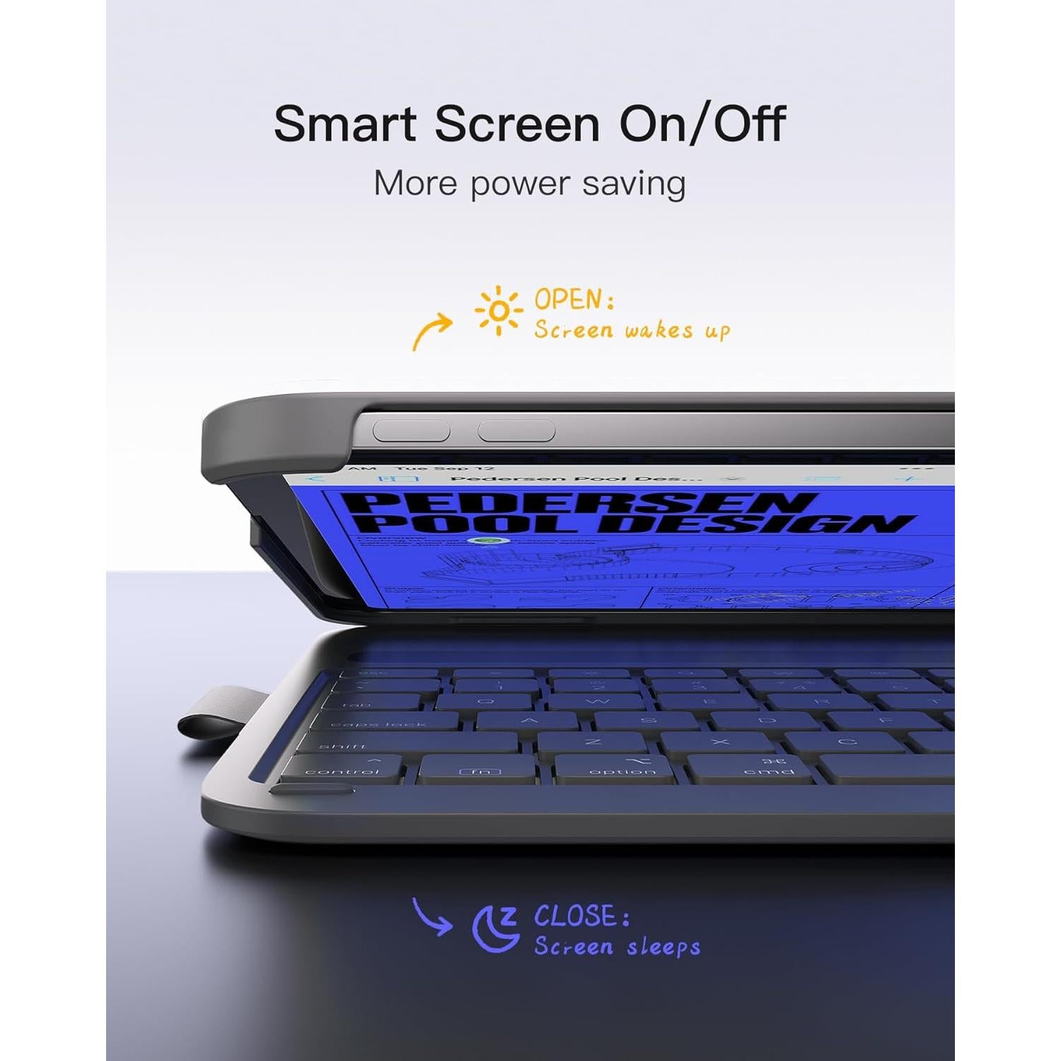 Inateck Teclado Ultraligero para iPad 10ª/11ª Gen Gris