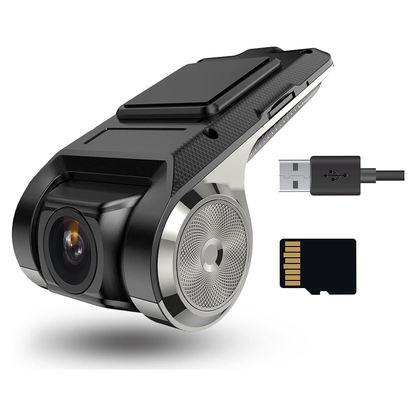 Cámara de Tablero Hikity 1080P HD con Tarjeta 32GB y USB