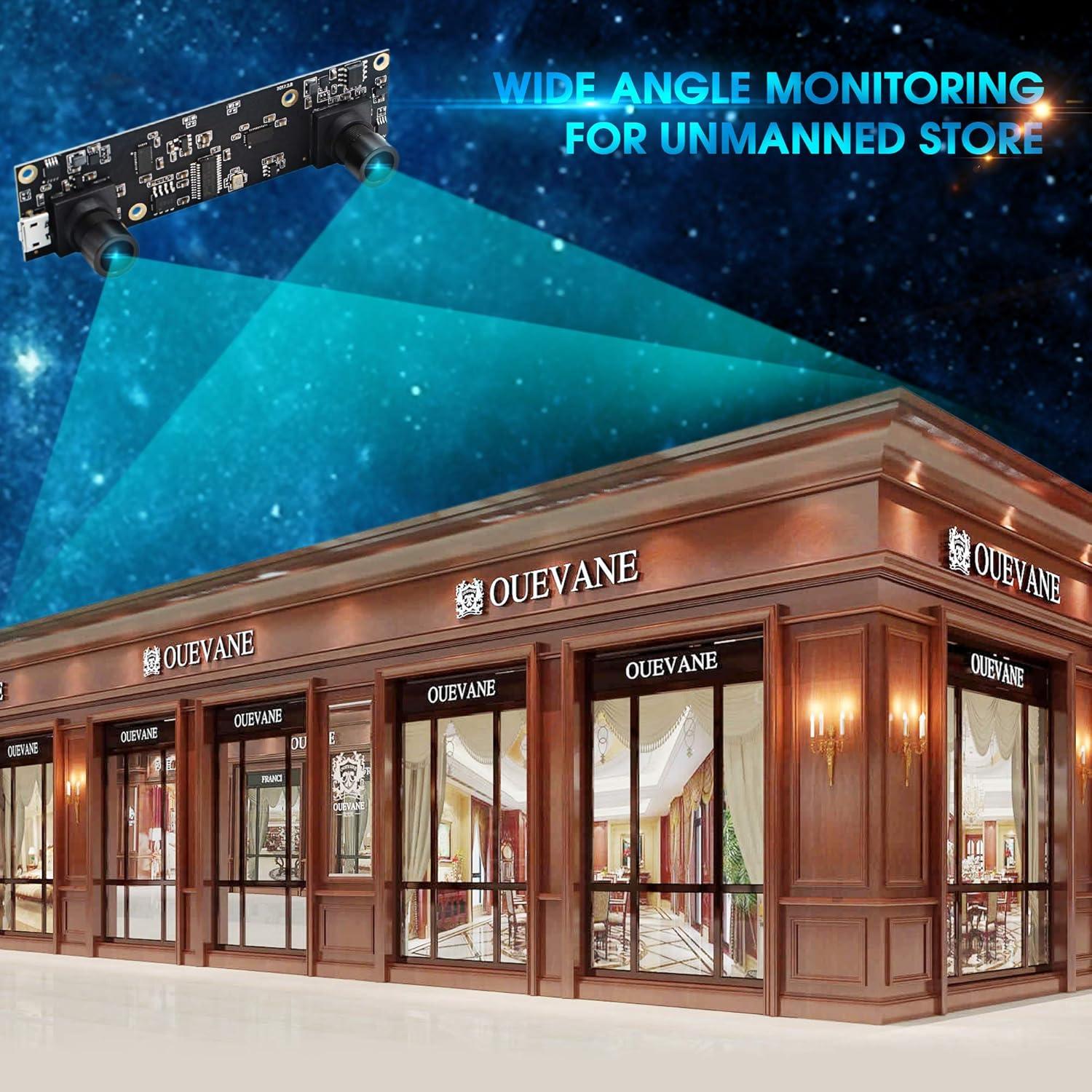 Cámara USB Estéreo Doble Lente 2MP 1080P Webcamera USB