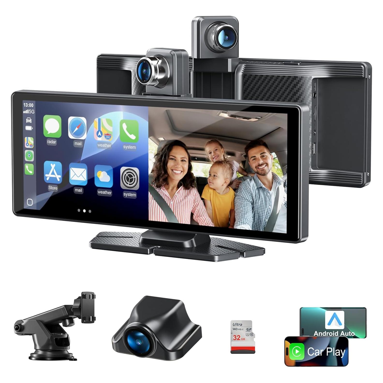 Pantalla Táctil 10.26" Xroose Carplay 4K con Cámara 1080P