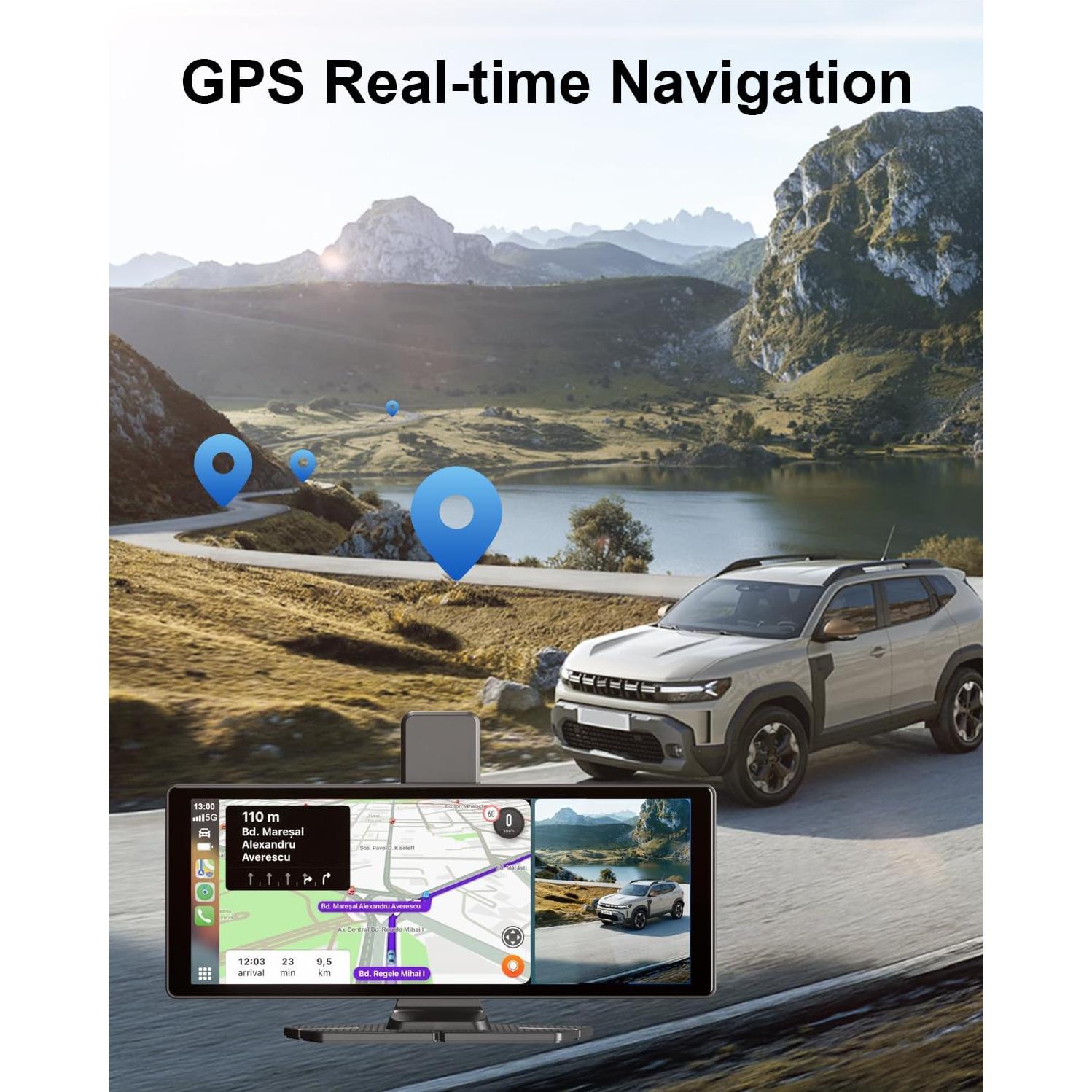 Pantalla Táctil 10.26" Xroose Carplay 4K con Cámara 1080P