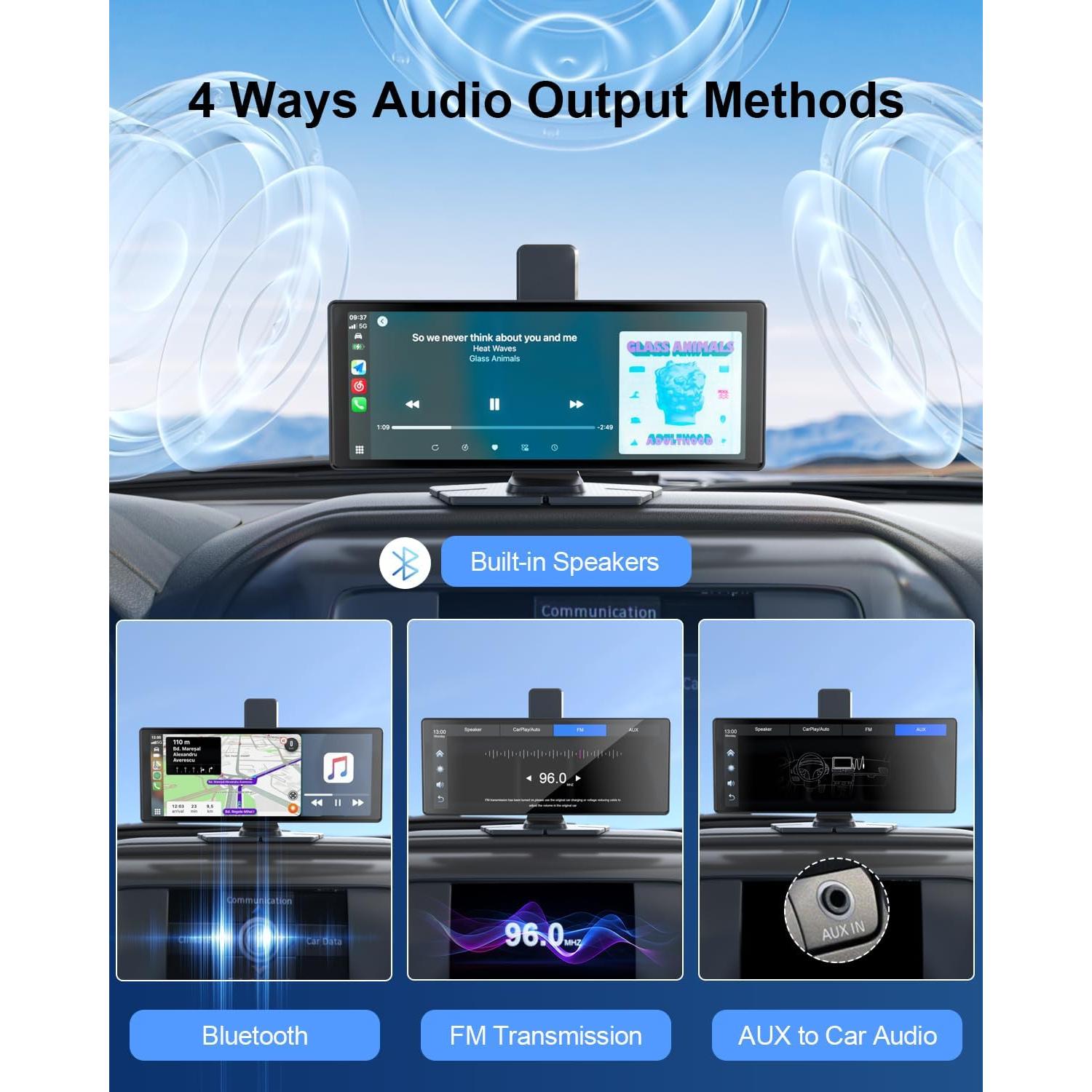 Pantalla Táctil 10.26" Xroose Carplay 4K con Cámara 1080P