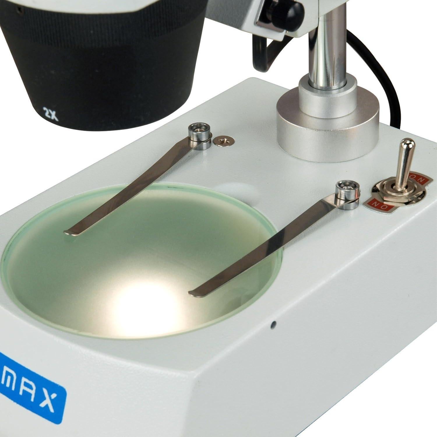 Microscopio Estéreo Binocular OMAX 20x-80x con Cámara 3MP