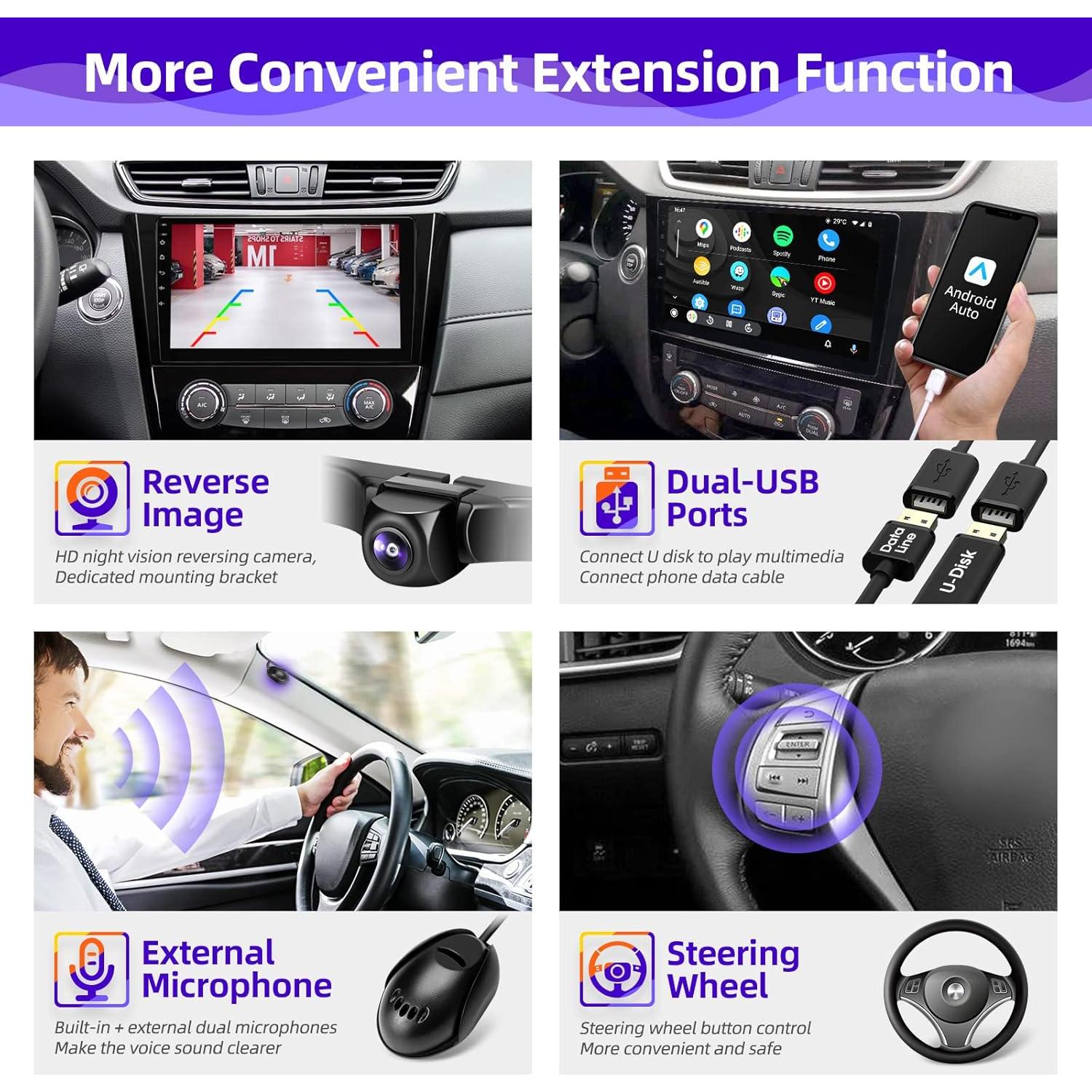 Radio de Coche Android 10" CGOGC con Carplay y GPS para Nissan