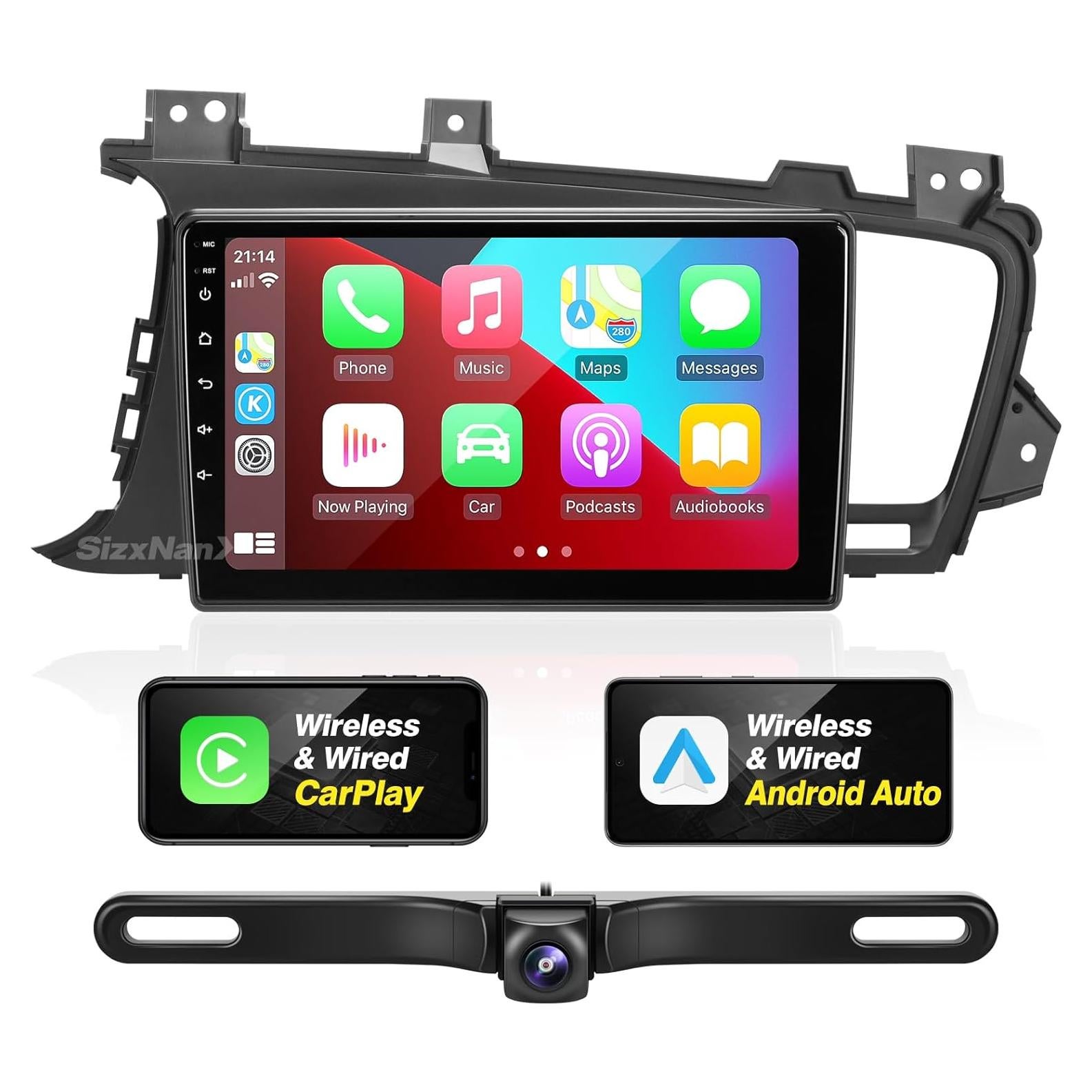 Estéreo de Coche SizxNanv para KIA Optima 2010-2013 con Carplay