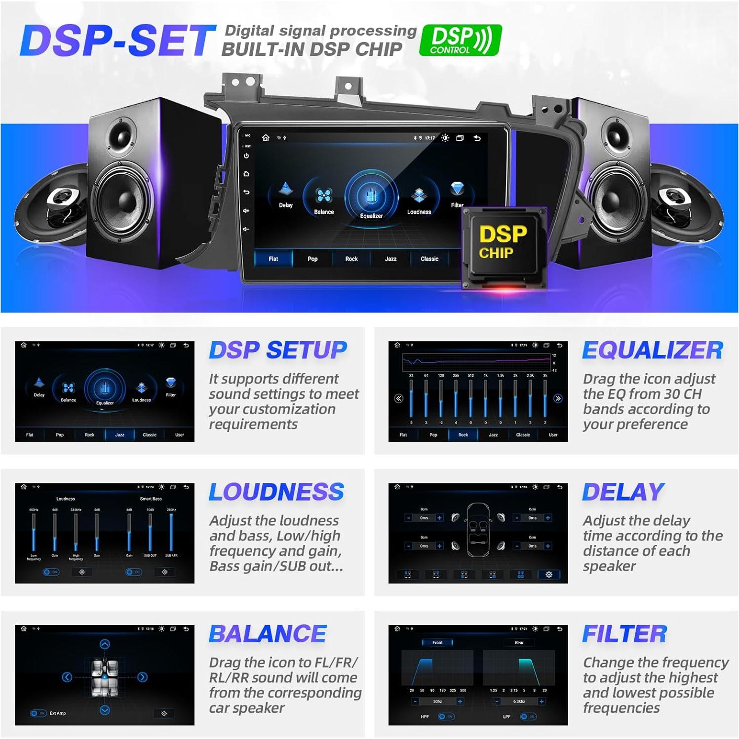 Estéreo de Coche SizxNanv para KIA Optima 2010-2013 con Carplay